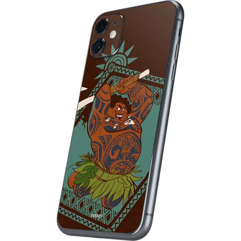 Disney Moana Maui Ready To Fight iPhone 11 Skin